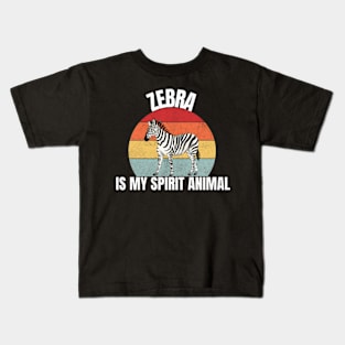 Zebra Is My Spirit Animal - Cute For Mens, Womens, Boys, Girls Kids T-Shirt